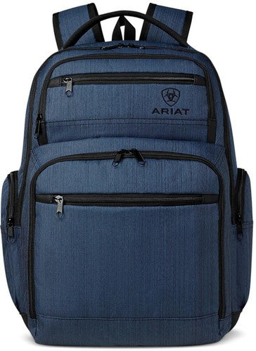 Ariat Western Backpack Logo Canvas Logo Navy Blue
