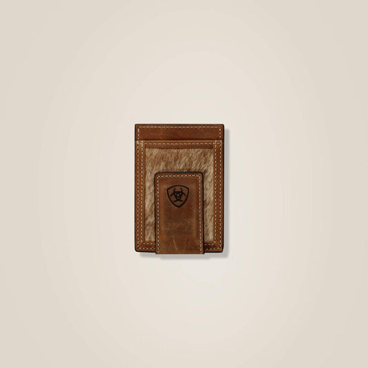 Card Case Money Clip Calf Hair Wallet
