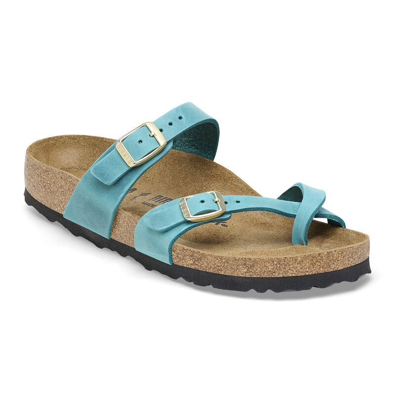 *Women's Birkenstock Mayari Hard Bed Sandal (Biscay Bay)