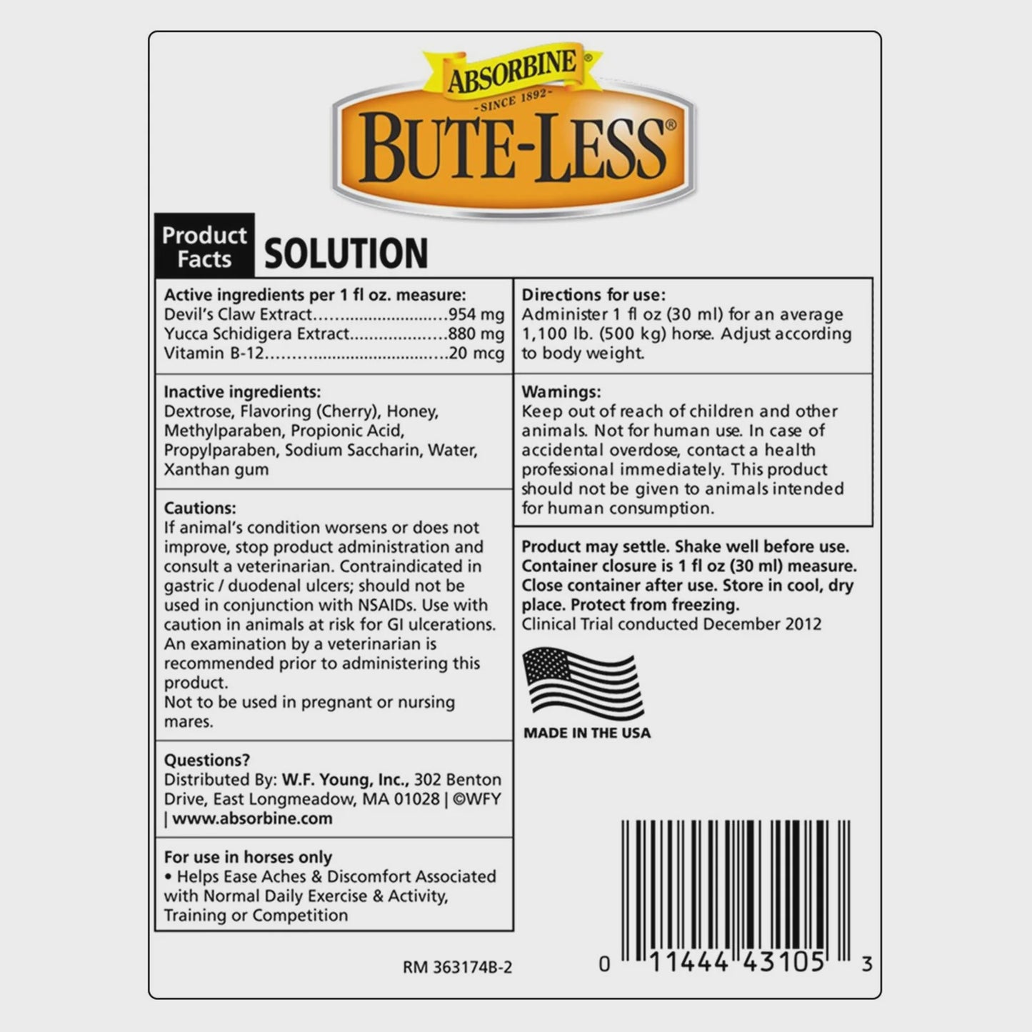 Bute Less Solution 32 OZ