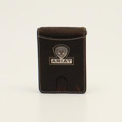Bifold Money Clip Style Shield Logo Mens Wallet