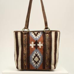 Women's Southwestern Tooled Tote Bag