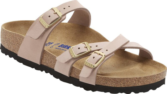 *Women's Birkenstock Franca Soft Bed Sandal (Soft Pink)