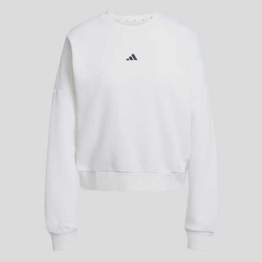 Women's Adidas Polo Sweatshirts (WHT)